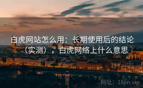 白虎网站怎么用：长期使用后的结论（实测），白虎网络上什么意思