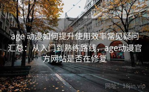 age 动漫如何提升使用效率常见疑问汇总：从入门到熟练路线，age动漫官方网站是否在修复