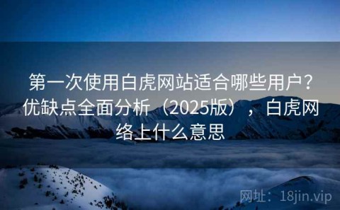 第一次使用白虎网站适合哪些用户？优缺点全面分析（2025版），白虎网络上什么意思
