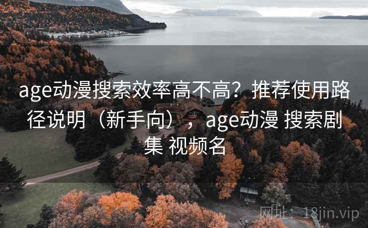 age动漫搜索效率高不高？推荐使用路径说明（新手向），age动漫 搜索剧集 视频名