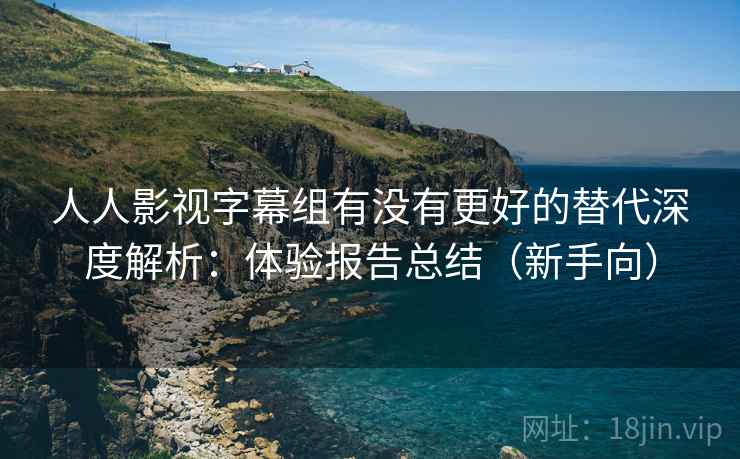 人人影视字幕组有没有更好的替代深度解析：体验报告总结（新手向）