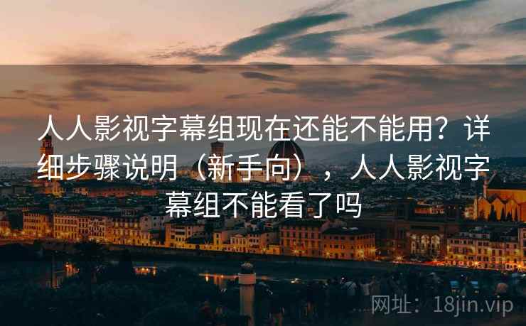 人人影视字幕组现在还能不能用？详细步骤说明（新手向），人人影视字幕组不能看了吗